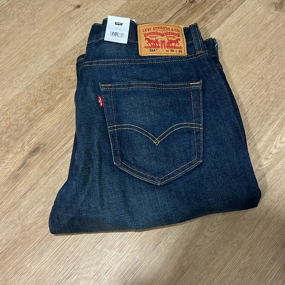 NWT Mens Levi’s 514 Straight 35x32